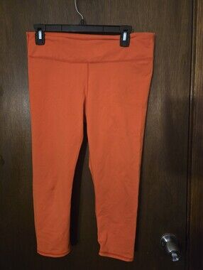 Fabletics Bright Orange Active Leggings large